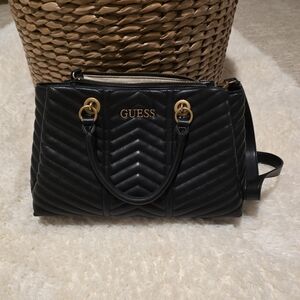 GUESS Black Quilted Women's Bag